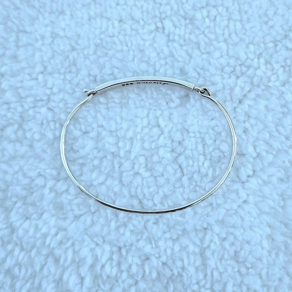 Taxco Sterling Silver🤍 Sleeping Beauty Turquoise🩵 Squares Flush Inlay Bracelet - Picture 5 of 16